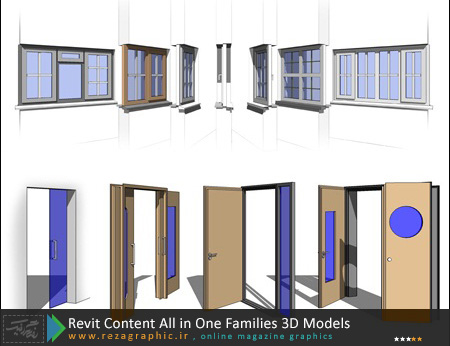 Revit Content All in One Families 3D Models ( www.rezagraphic.ir )