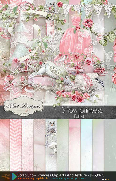 Scrap Snow Princess Clip Arts And Texture ( www.rezagraphic.ir )