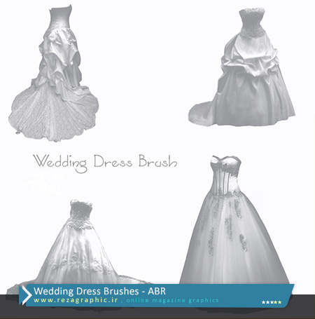 Wedding Dress Brushes ( www.rezagraphic.ir )
