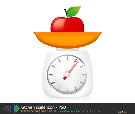 Kitchen scale icon PSD ( www.rezagraphic.ir ) (2)
