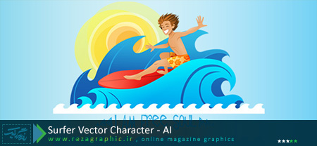 Surfer Vector Character ( www.rezagraphic.ir )