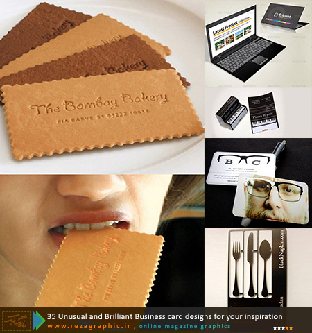 ۴۰ Unusual and Brilliant Business card designs for your inspiration ( www.rezagraphic.ir )