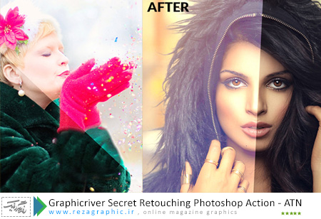 Graphicriver Secret Retouching Photoshop Action ( www.rezagraphic.ir )