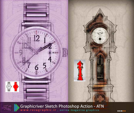 Graphicriver Sketch Photoshop Action ( www.rezagraphic.ir )