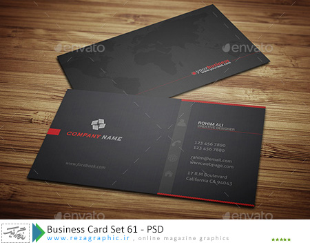 Business Card Set 61 PSD ( www.rezagraphic.ir )