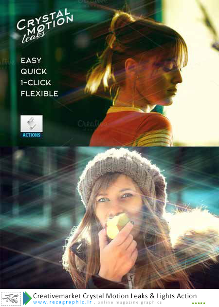 Creativemarket Crystal Motion Leaks & Lights Action ( www.rezagraphic.ir )