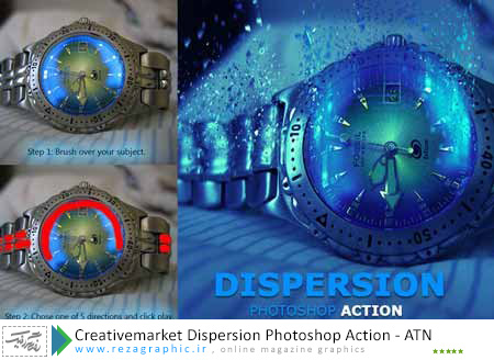Creativemarket Dispersion Photoshop Action ( www.rezagraphic.ir )
