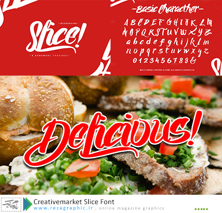 Creativemarket Slice Font ( www.rezagraphic.ir )