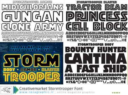 Creativemarket Stormtrooper Font ( www.rezagraphic.ir )