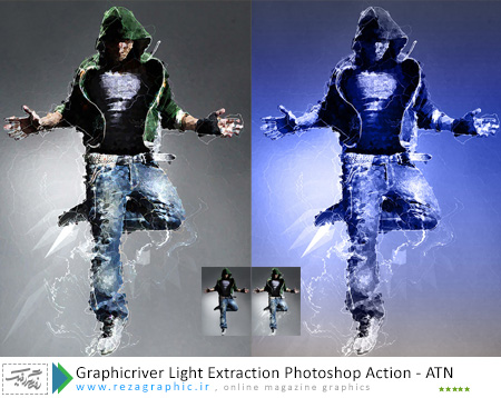 Graphicriver Light Extraction Photoshop Action ( www.rezagraphic.ir )