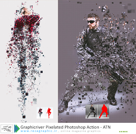 Graphicriver Pixelated Photoshop Action ( www.rezagraphic.ir )