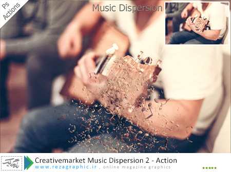 Creativemarket Music Dispersion 2 Action ( www.rezagraphic.ir )