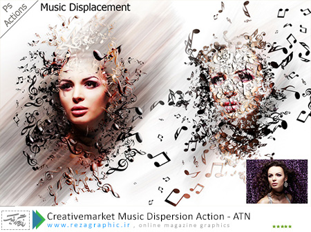Creativemarket Music Dispersion Action ( www.rezagraphic.ir )