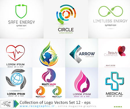 Collection of Logo Vectors Set 12 ( www.rezagraphic.ir )