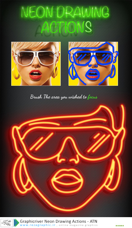 Graphicriver Neon Drawing Actions ( www.rezagraphic.ir )