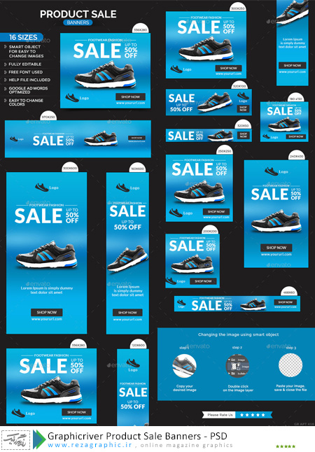 Graphicriver Product Sale Banners ( www.rezagraphic.ir )