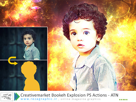 Creativemarket Bookeh Explosion PS Actions ( www.rezagraphic.ir )