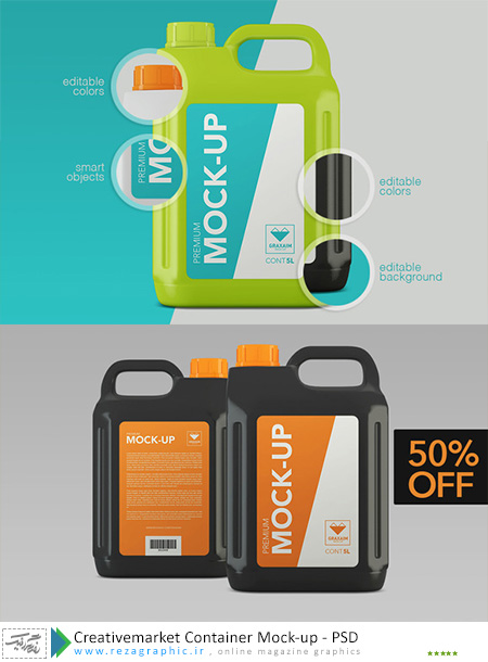 Creativemarket Container Mock-up ( www.rezagraphic.ir )