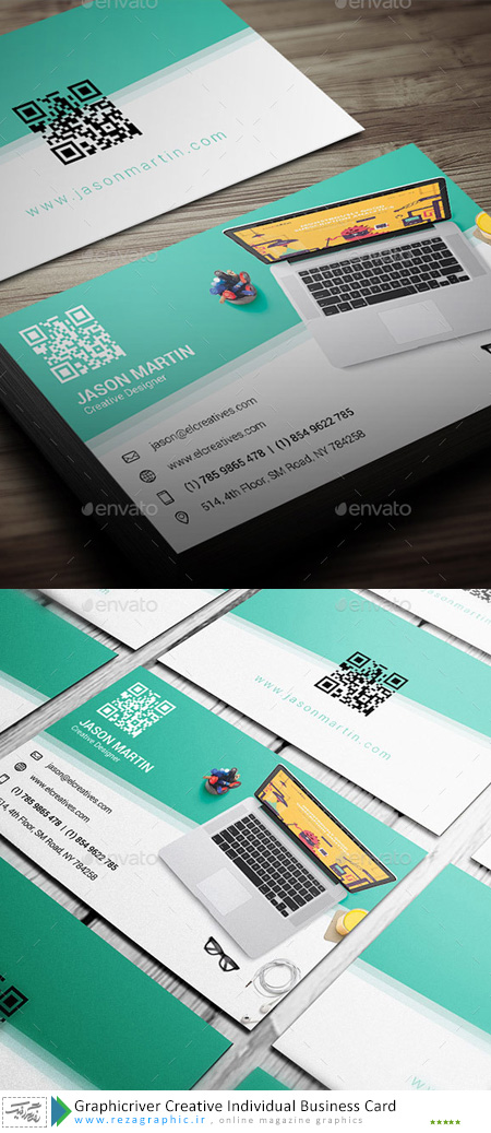 Graphicriver Creative Individual Business Card ( www.rezagraphic.ir )