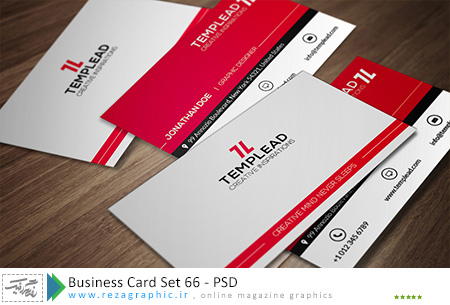 Business Card Set 66 PSD ( www.rezagraphic.ir )