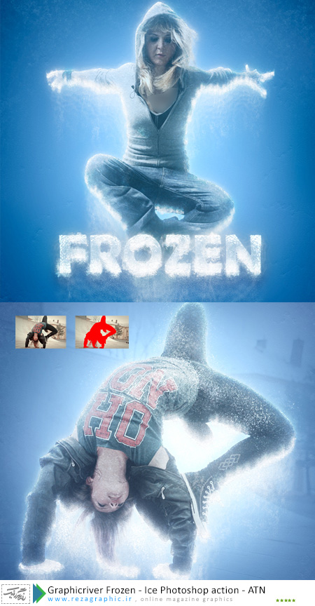 Graphicriver Frozen – Ice Photoshop action ( www.rezagraphic.ir )