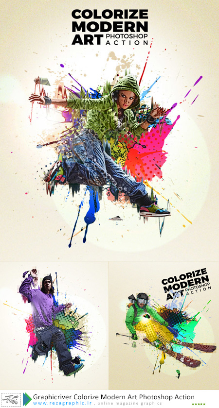 Graphicriver Colorize Modern Art Photoshop Action ( www.rezagraphic.ir )