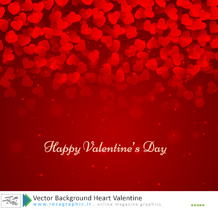 Vector Background Heart Valentine ( www.rezagraphic.ir )