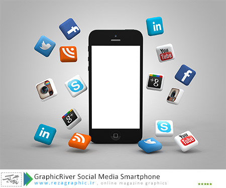 GraphicRiver Social Media Smartphone ( www.rezagraphic.ir )