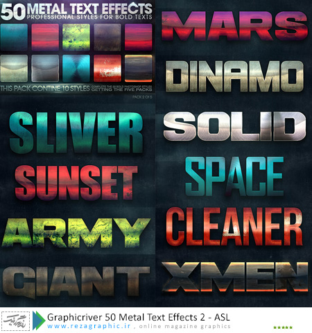 Graphicriver 50 Metal Text Effects 2 ( www.rezagraphic.ir )