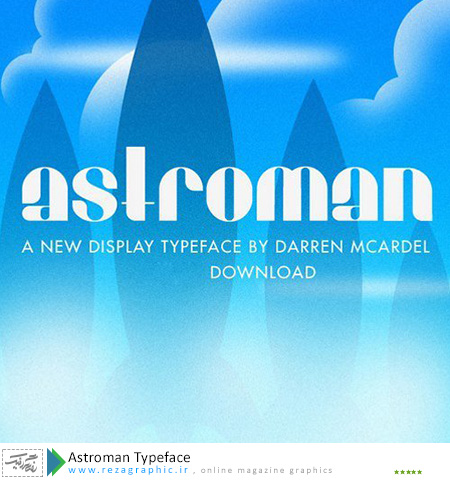 Astroman Typeface ( www.rezagraphic.ir )