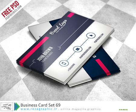 Business Card Set 69 PSD ( www.rezagraphic.ir )