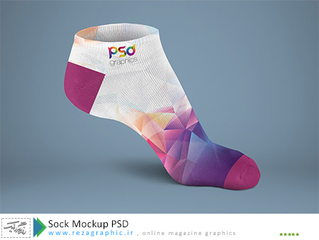 Sock Mockup PSD ( www.rezagraphic.ir )