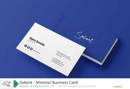 Salient – Minimal Business Card ( www.rezagraphic.ir )
