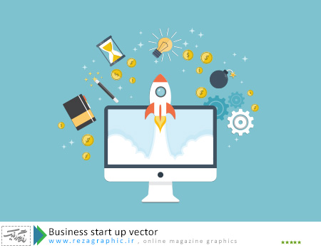 Business start up vector ( www.rezagraphic.ir )