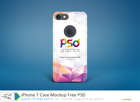 iPhone 7 Case Mockup Free PSD ( www.rezagraphic.ir )