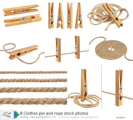 ۸ Clothes pin and rope stock photos ( www.rezagraphic.ir )
