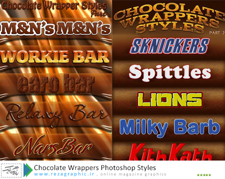 Chocolate Wrappers Photoshop Styles ( www.rezagraphic.ir )