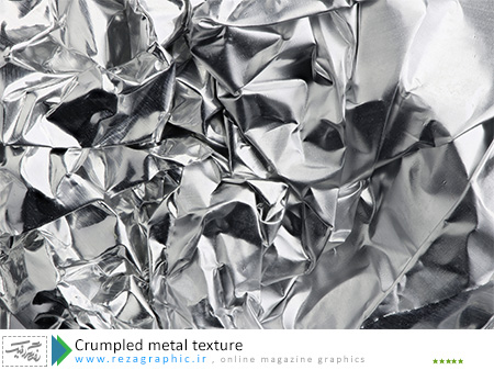 Crumpled metal texture ( www.rezagraphic.ir )