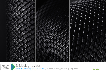 ۳ Black grids set ( www.rezagraphic.ir )