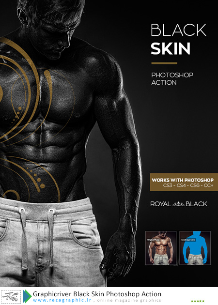Graphicriver Black Skin Photoshop Action ( www.rezagraphic.ir )
