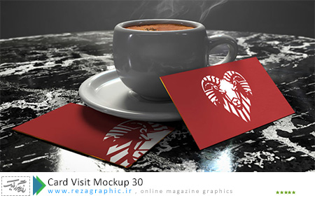 Card Visit Mockup 30 ( www.rezagraphic.ir )