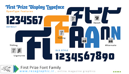 First Prize Font Family ( www.rezagraphic.ir )