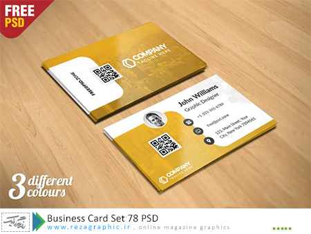 Business Card Set 78 PSD ( www.rezagraphic.ir )