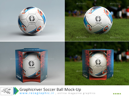 Graphicriver Soccer Ball Mock-Up ( www.rezagraphic.ir )