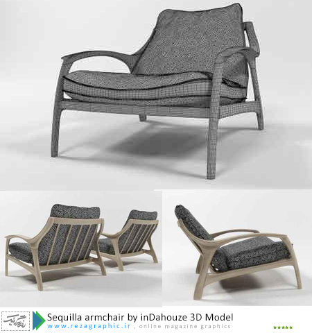 Sequilla armchair by inDahouze 3D Model ( www.rezagraphic.ir )