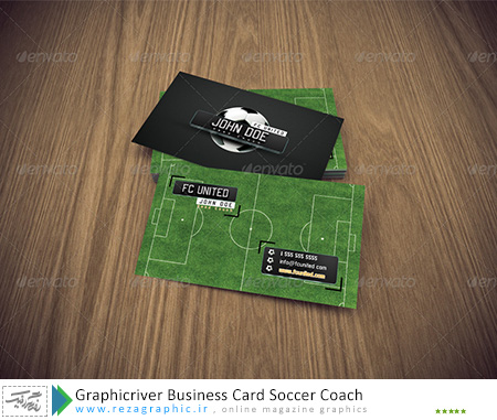 Graphicriver Business Card Soccer Coach ( www.rezagraphic.ir )