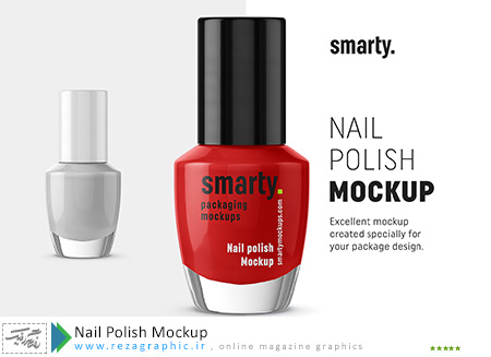 Nail Polish Mockup ( www.rezagraphic.ir )