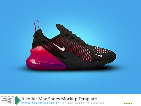 Nike Air Max Shoes Mockup Template ( www.rezagraphic.ir )
