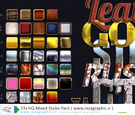 ۳۳x HQ Mixed Styles Pack ( www.rezagraphic.ir )