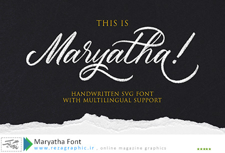 Maryatha Font ( www.rezagraphic.ir )
